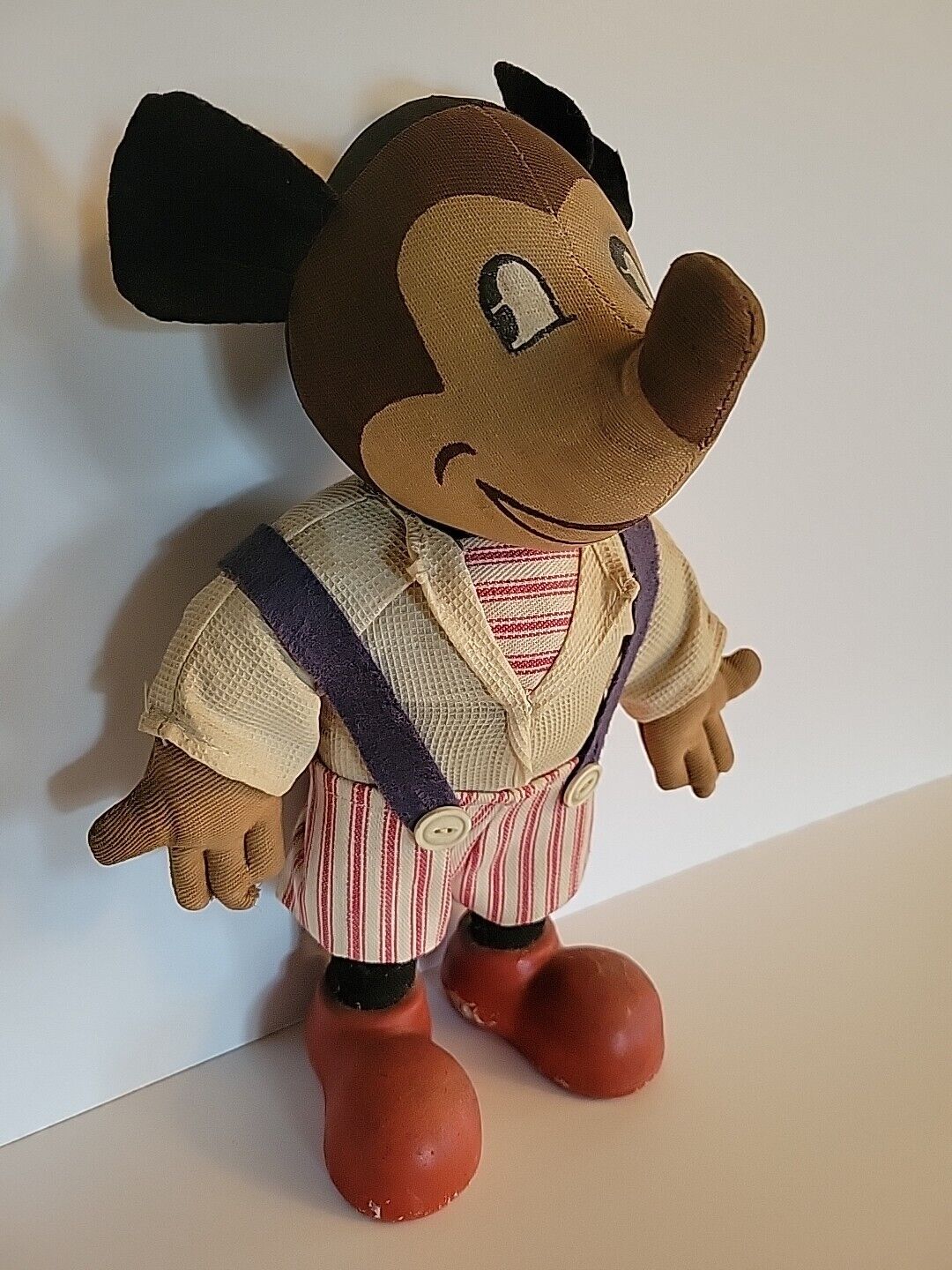 1930s Knickerbocker Mickey Mouse Doll, Cloth 11\