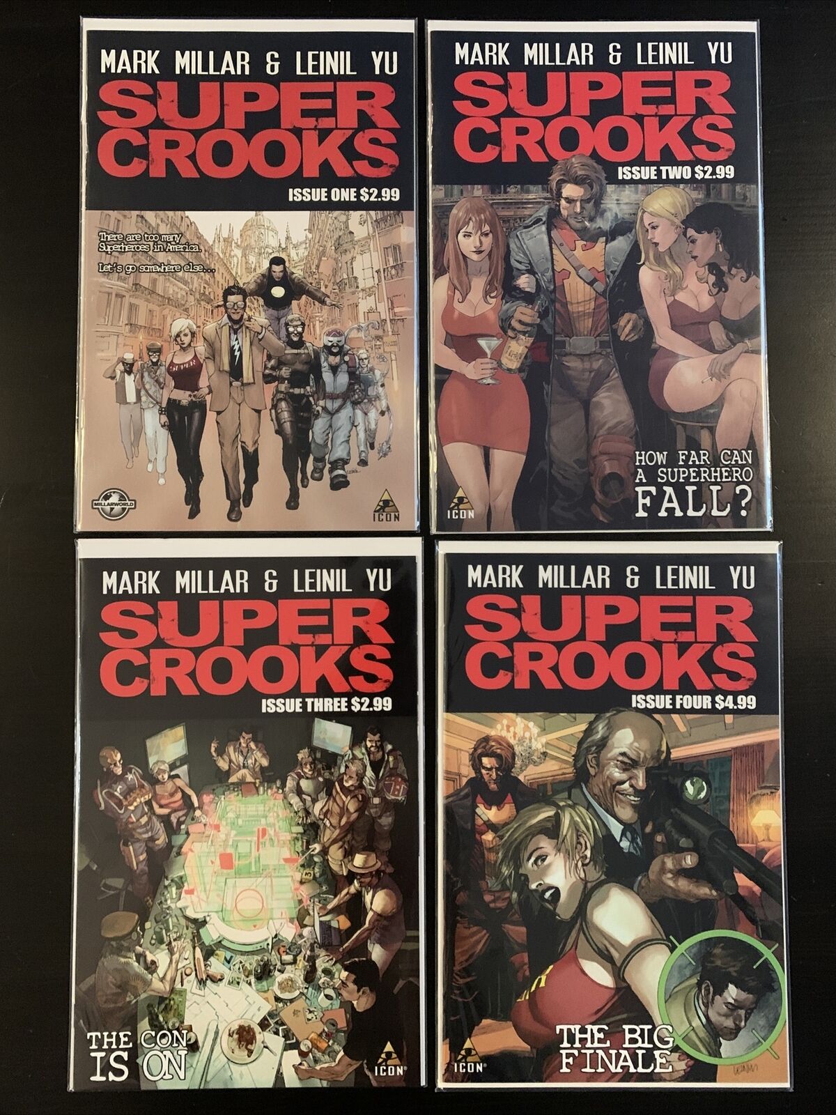 Super Crooks #1-4 NM thru FN 2012 Icon Mark Millar | Combined Shipping Available