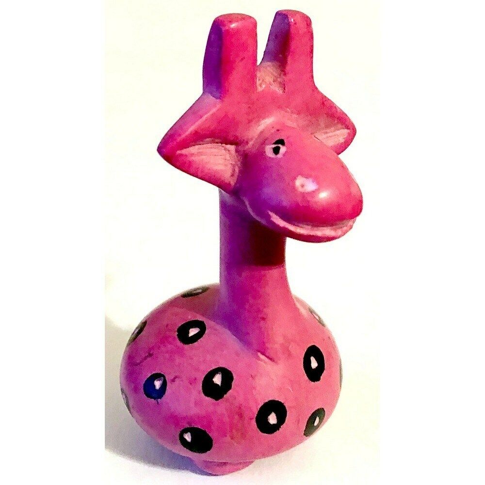 Cute soapstone purple giraffe 