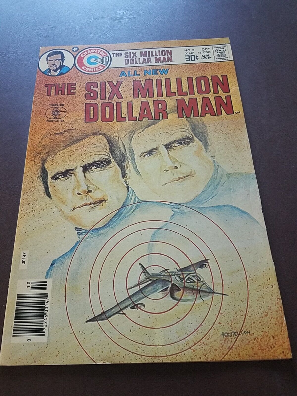 THE SIX MILLION DOLLAR MAN #3 ~ CHARLTON COMICS 1976 Fine