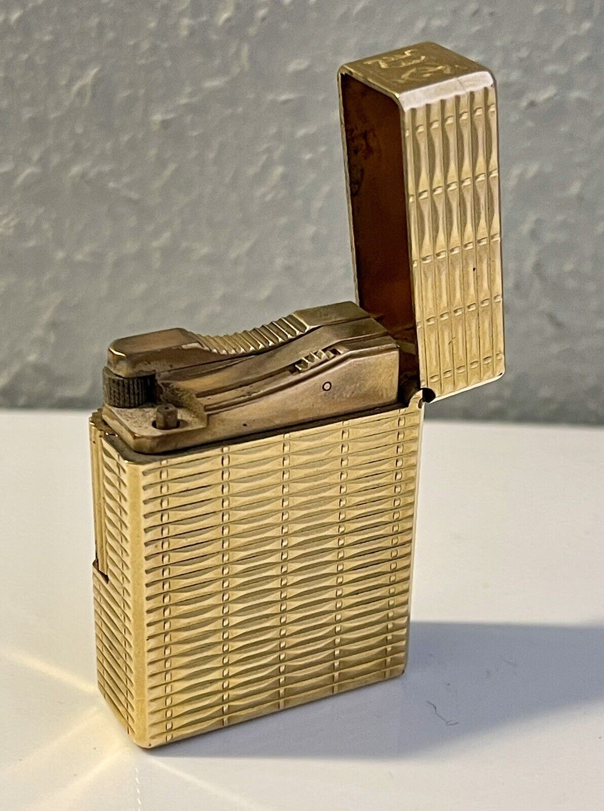Vintage St. Dupont Paris Tobacco Cigarette Lighter 20u w/ Initials