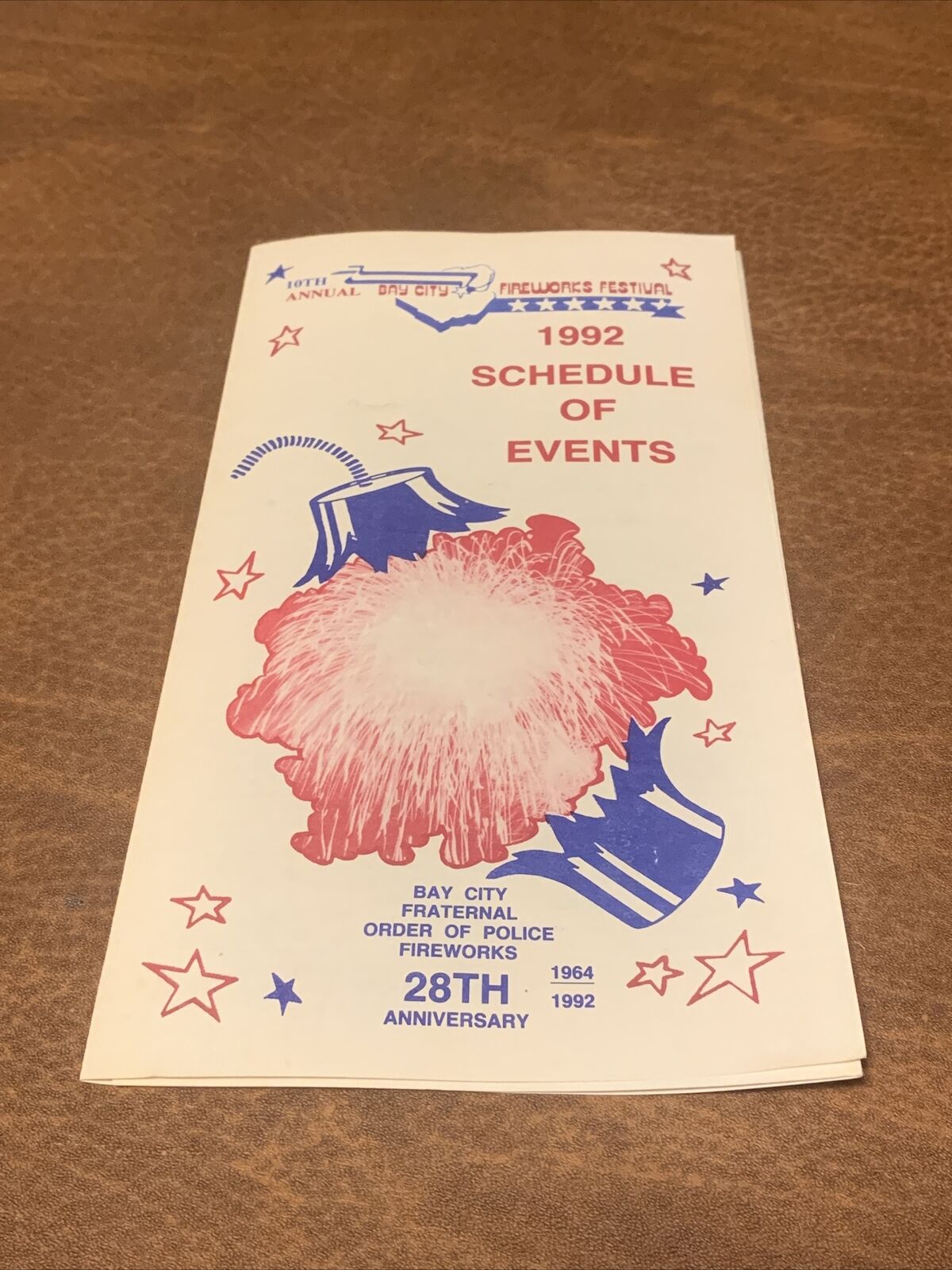 Rare - 1992 Bay City Michigan Fireworks Festival Program 