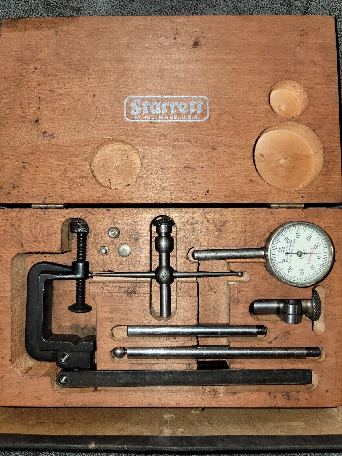 vintage starrett depth gauge
