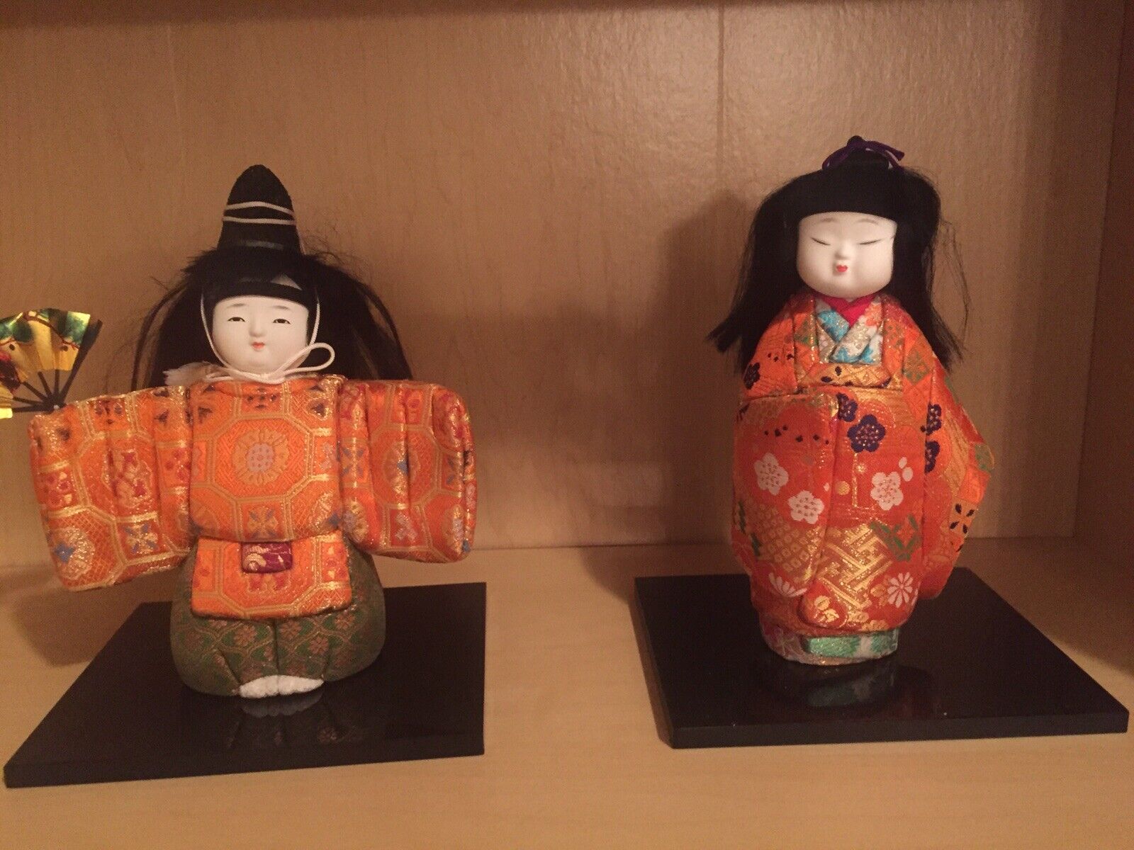 Antique Japanese Boy And Girl Dolls