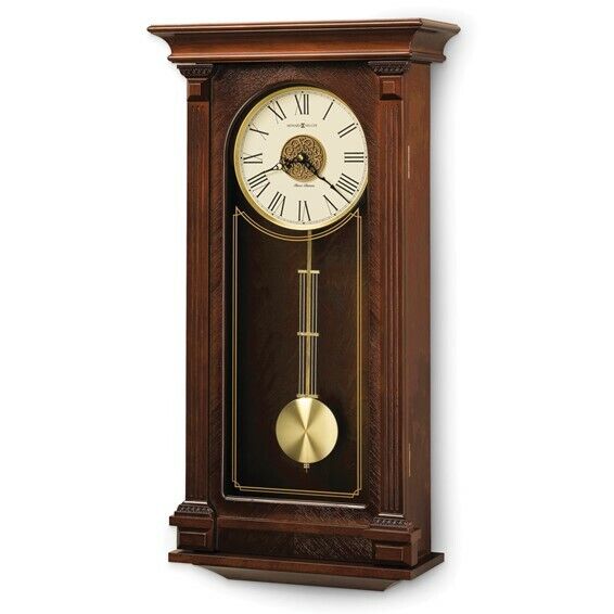 *BRAND NEW* Howard Miller Sinclair Cherry Finish Wood Chiming Wall Clock GM9791