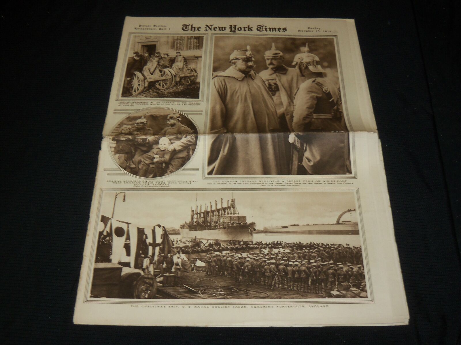 1914 DECEMBER 13 NEW YORK TIMES PICTURE SECTION - KAISER - W. W. I. - NP 5609