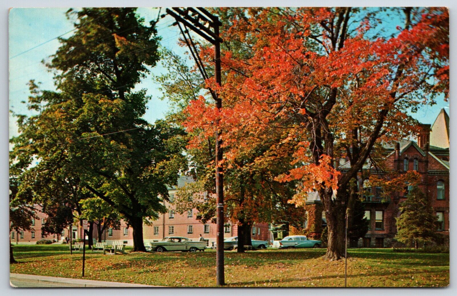 Postcard Lock Haven State College Lock Haven Pennsylvania Posted 1966