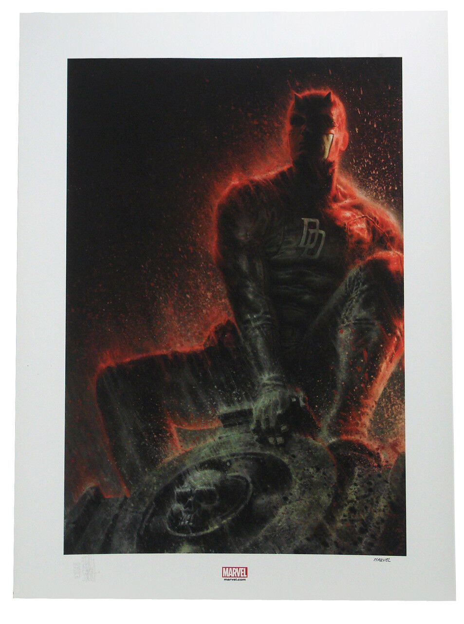 Sideshow Collectibles Daredevil Premium Art Print Man Without Fear Marvel Sample