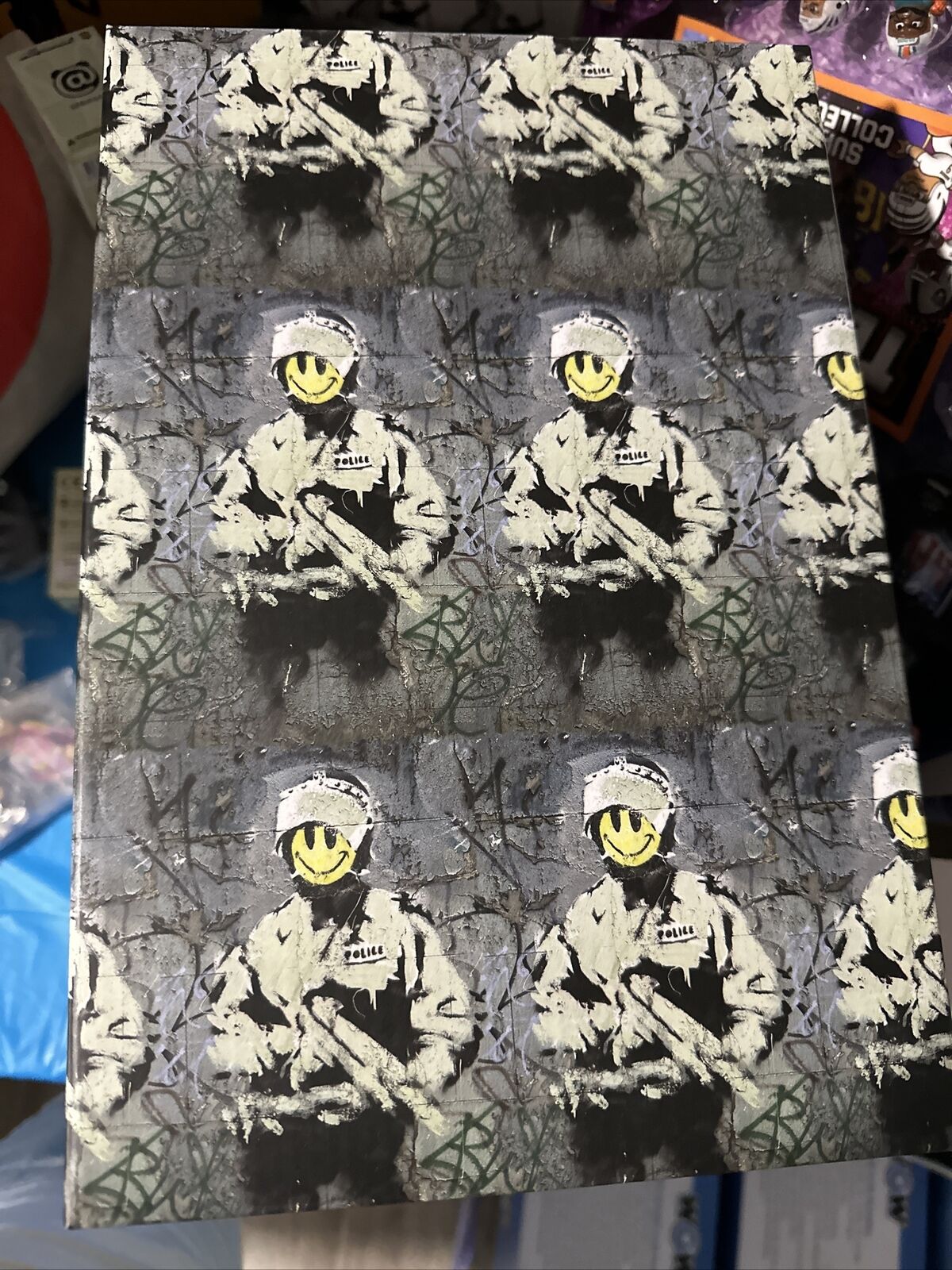 Banksy Riot Cop 100% + 400% Bearbrick Set by Medicom Toy