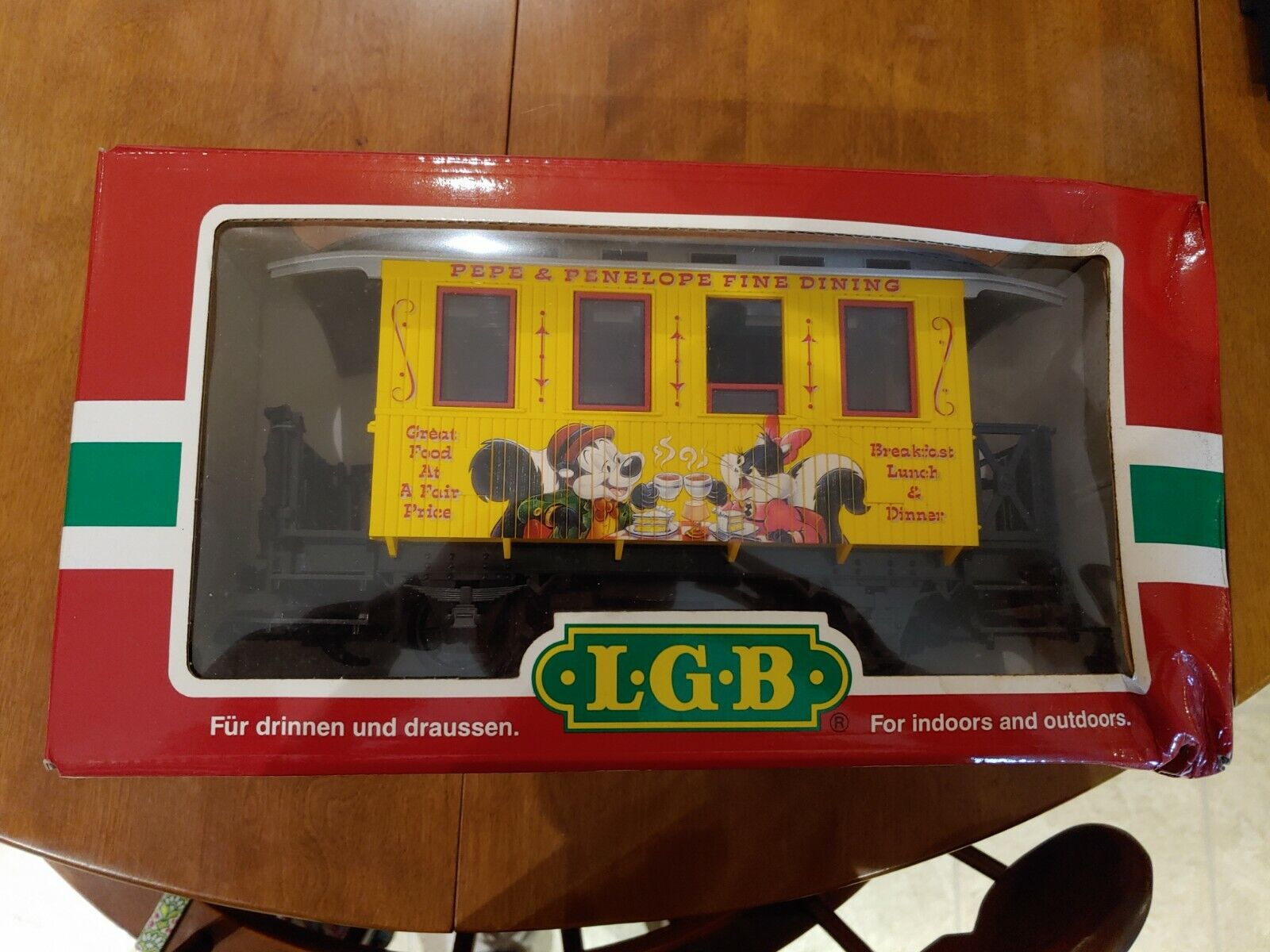 Lgb Pepe And Penelope Dining Car 35065 The Big Train