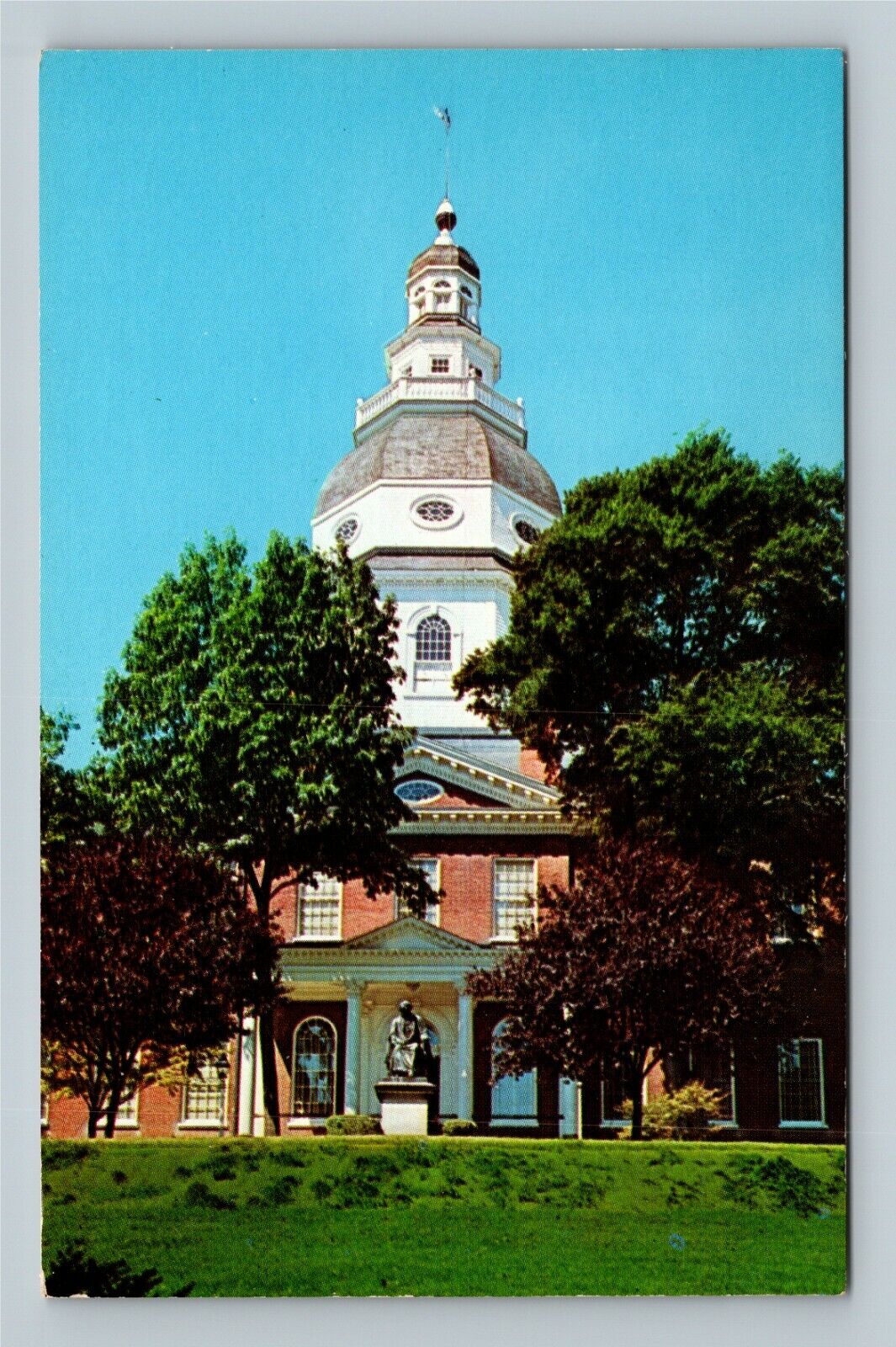 Colonial State House, Capitol, Legislature, Annapolis Maryland Vintage Postcard