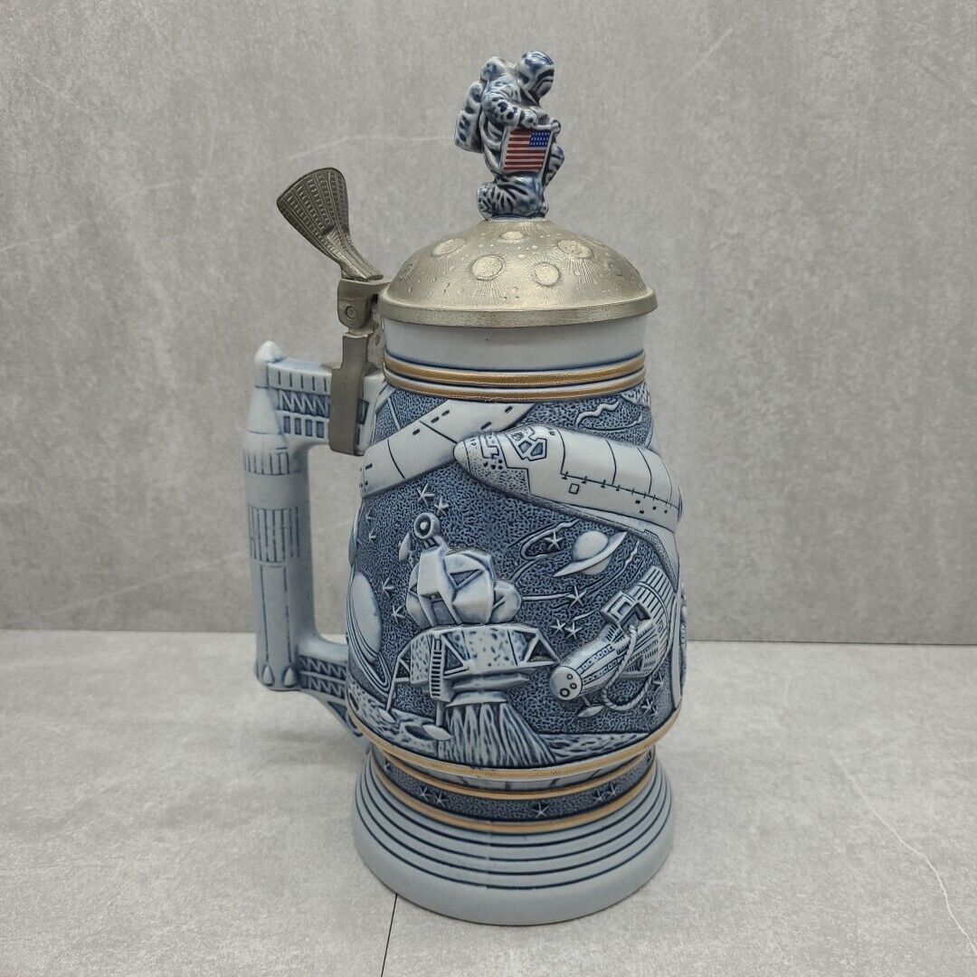 Avon 1991 Conquest of Space Stein Handcrafted in Brazil #75464 Pre-owned 