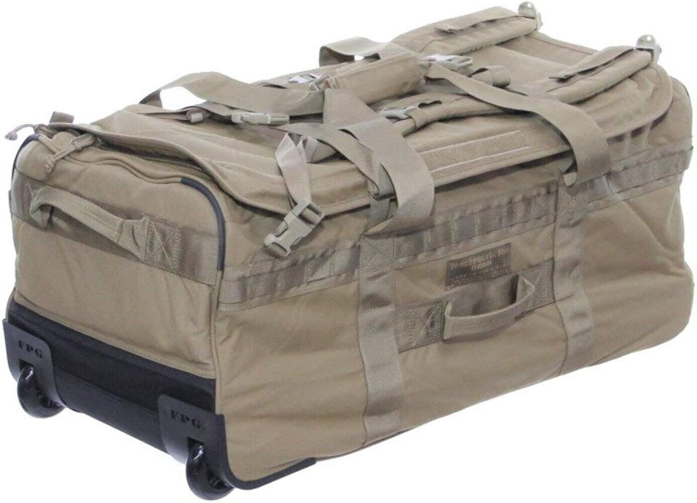 USMC Force Protector Gear Deployer USGI Deployment Bag on Wheels COLLAPSIBLE