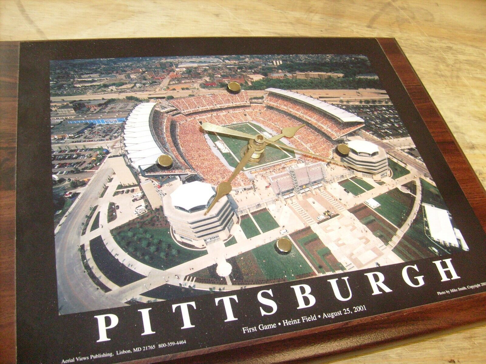 CLOCK - FIRST FOOTBALL GAME AT HEINZ FIELD,STADIUM~PITTSBURGH,PA AUGUST 25,2001 