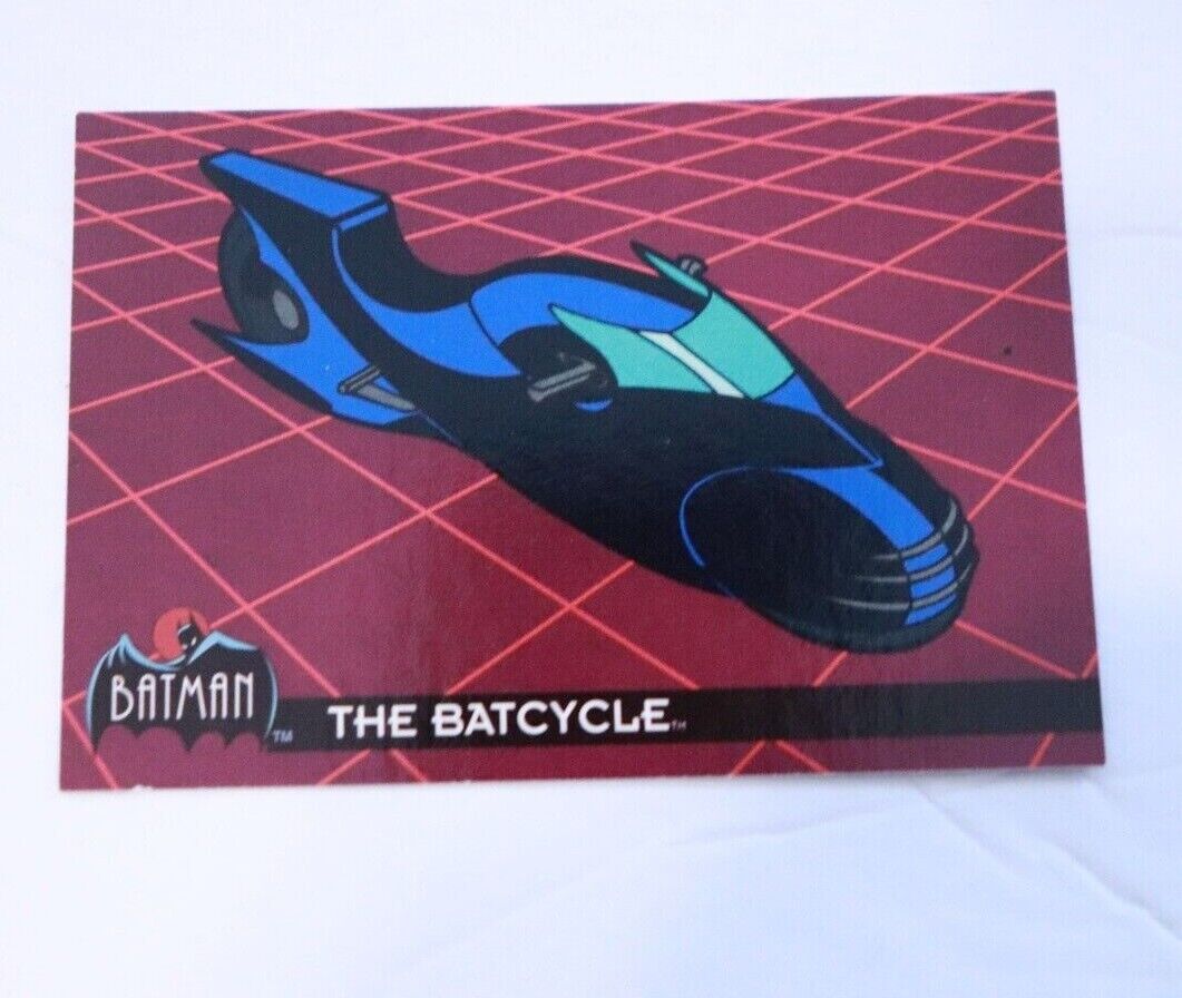 Batman Animated Series 1993 Trading Card #44 Batcycle