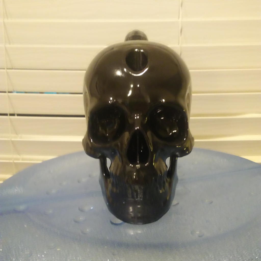 The Initiate Black Skull Bong Bubbler starter piece