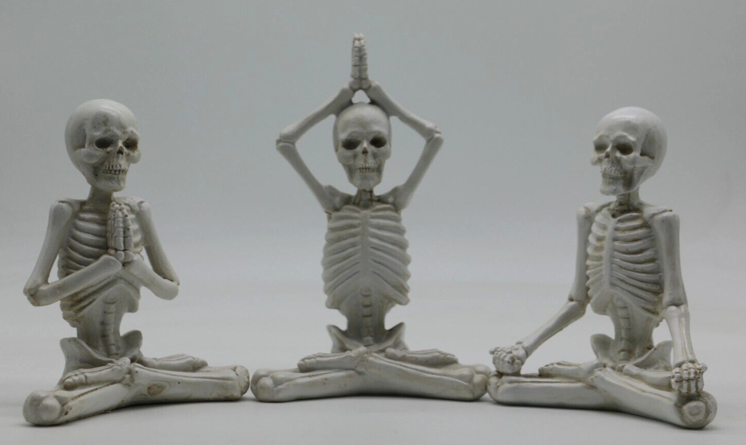 Pacific Giftware PT Yoga Skeletons Statues Set of 3