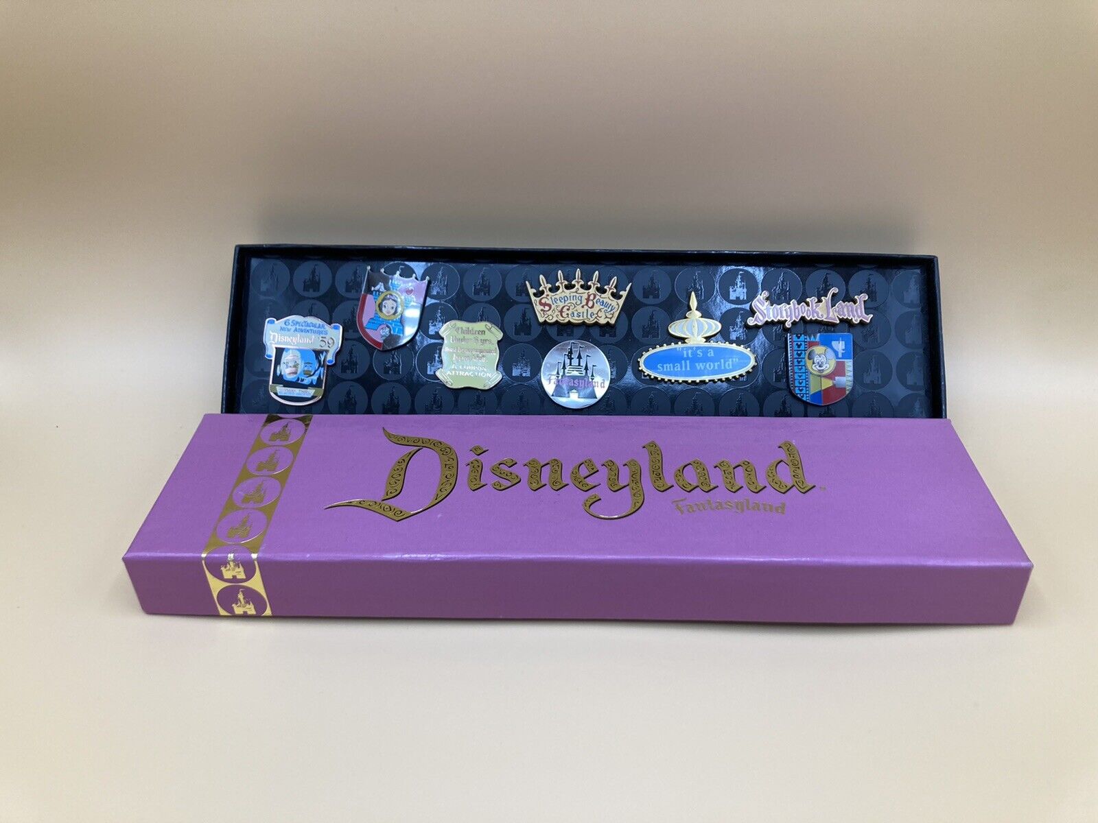 Disneyland 50th Anniversary Fantasyland Pin Set LE 1500 Disney LTD