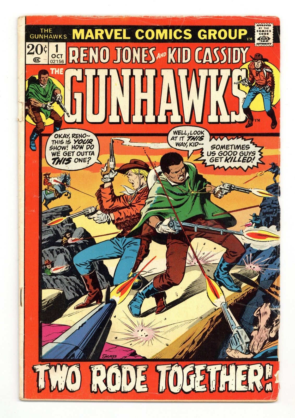Gunhawks #1 VG- 3.5 1972