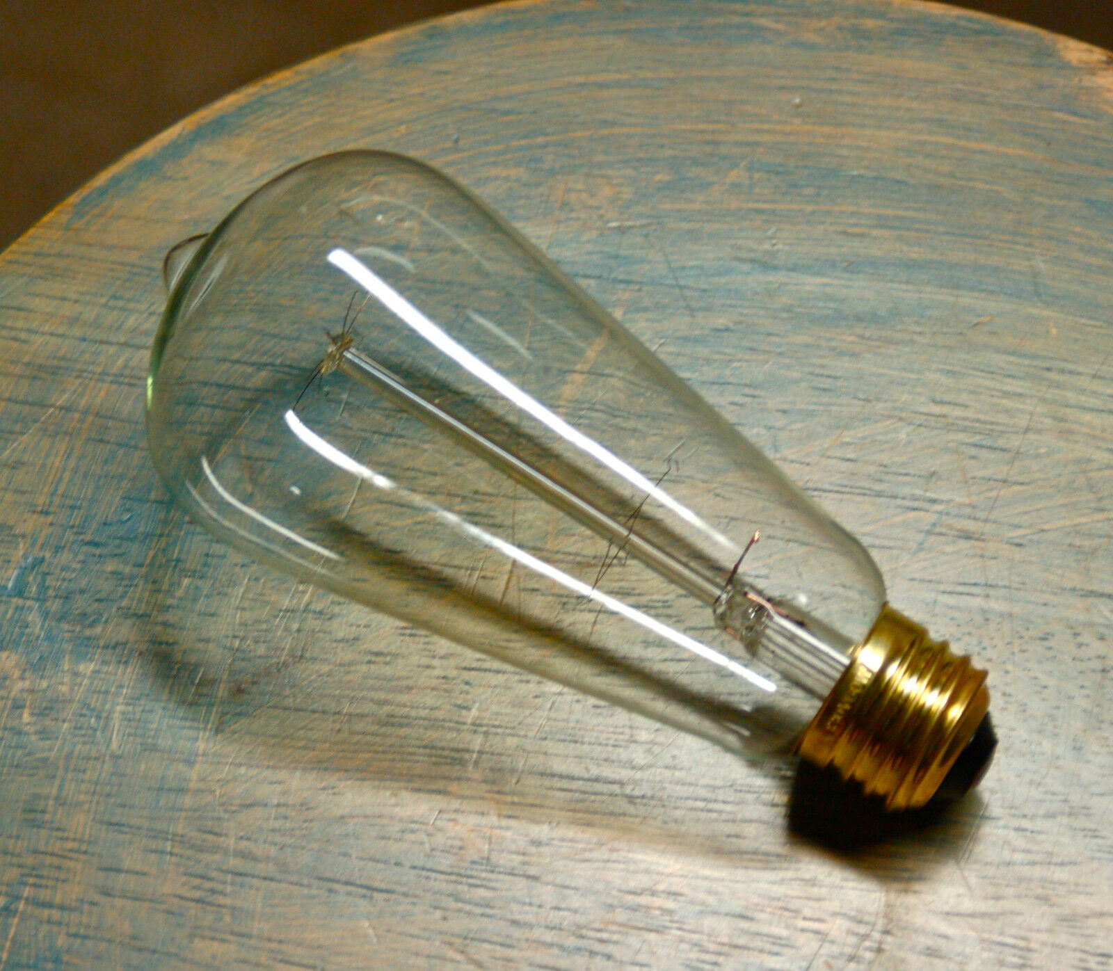 Marconi Style Light Bulb, 30 Watt, Vintage Edison Filament Teardrop Shape Lamp