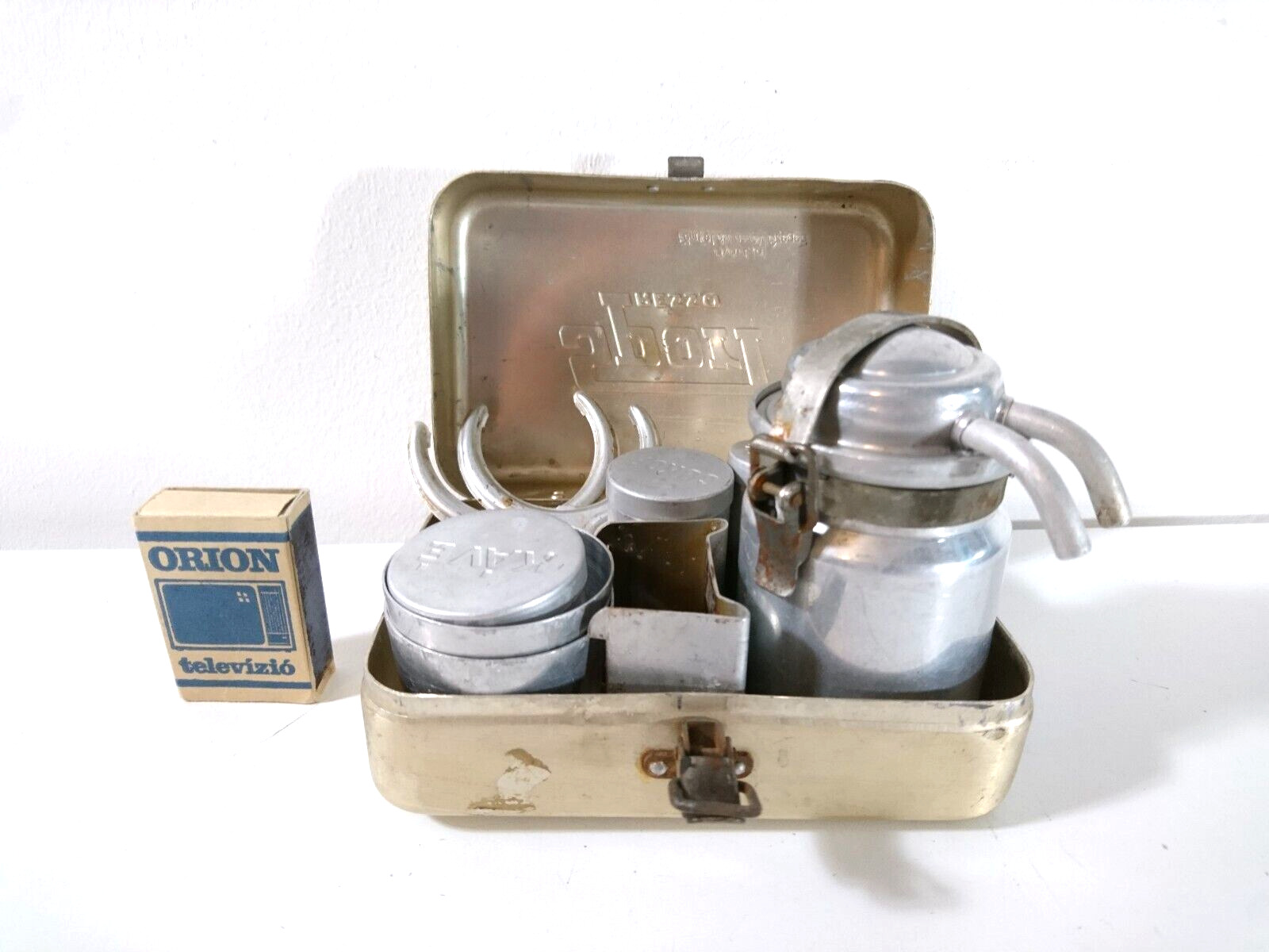Vintage Mini Espresso Coffee Maker Set for Camping Portable SPORT PRESSO 1950s