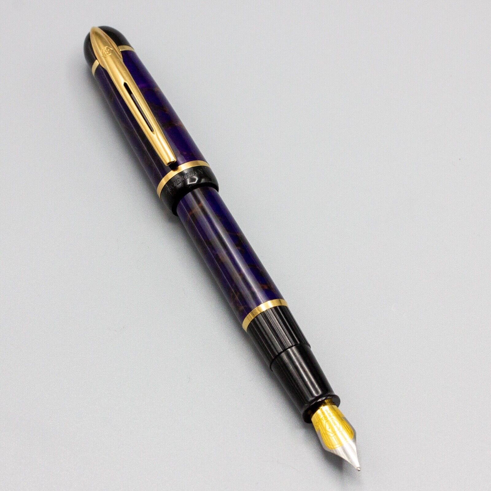 Waterman Phileas Fountain Pen - Blue Marble with Purple Accents