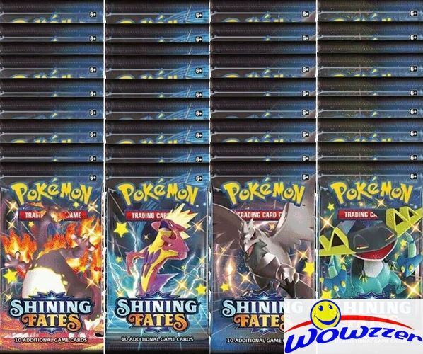 POKEMON TCG Shining Fates 36 Factory Sealed Booster Packs Lot-360 Cards