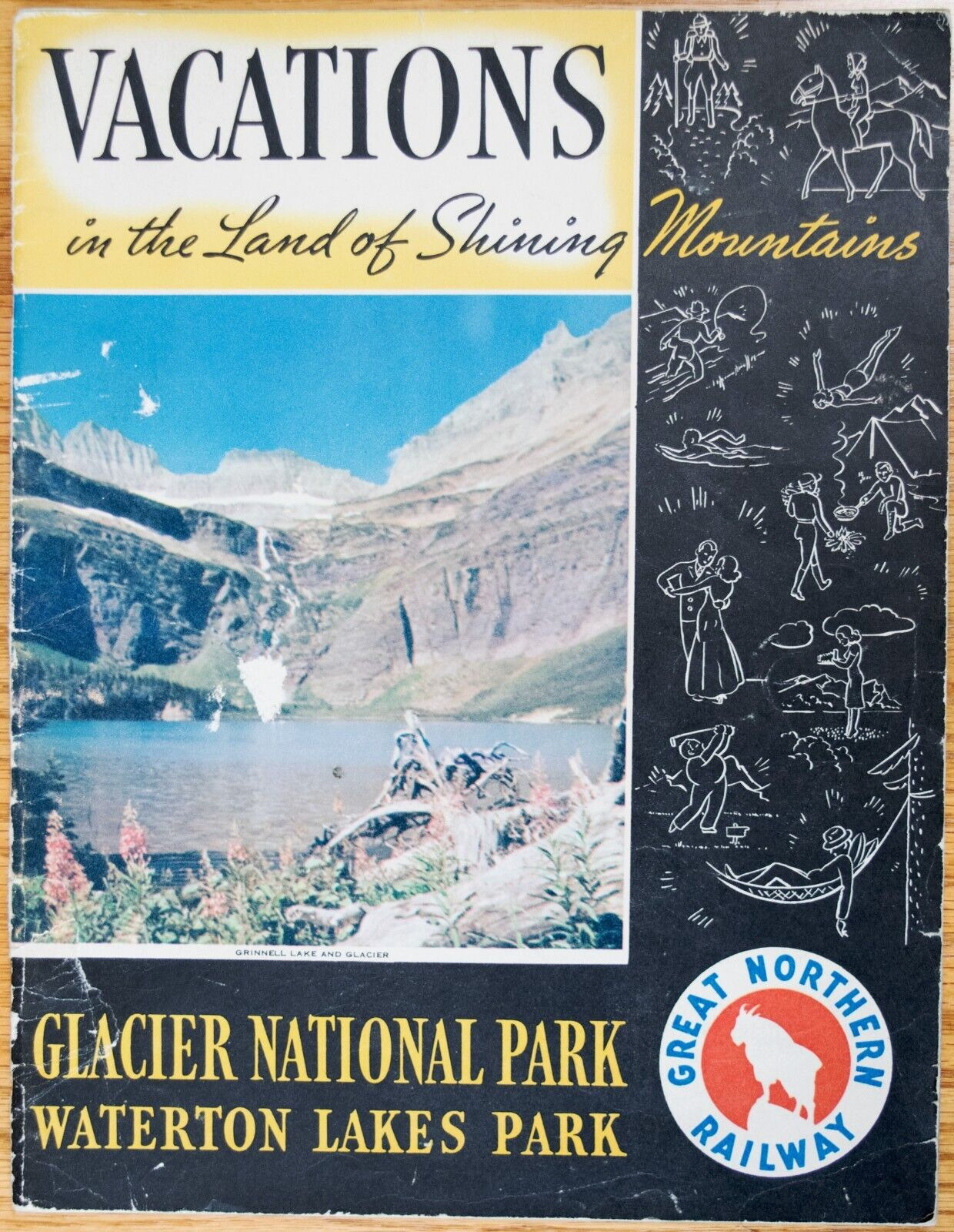 Vintage 1930s Great Norther Railway Glacier National Park Brochure Booklet