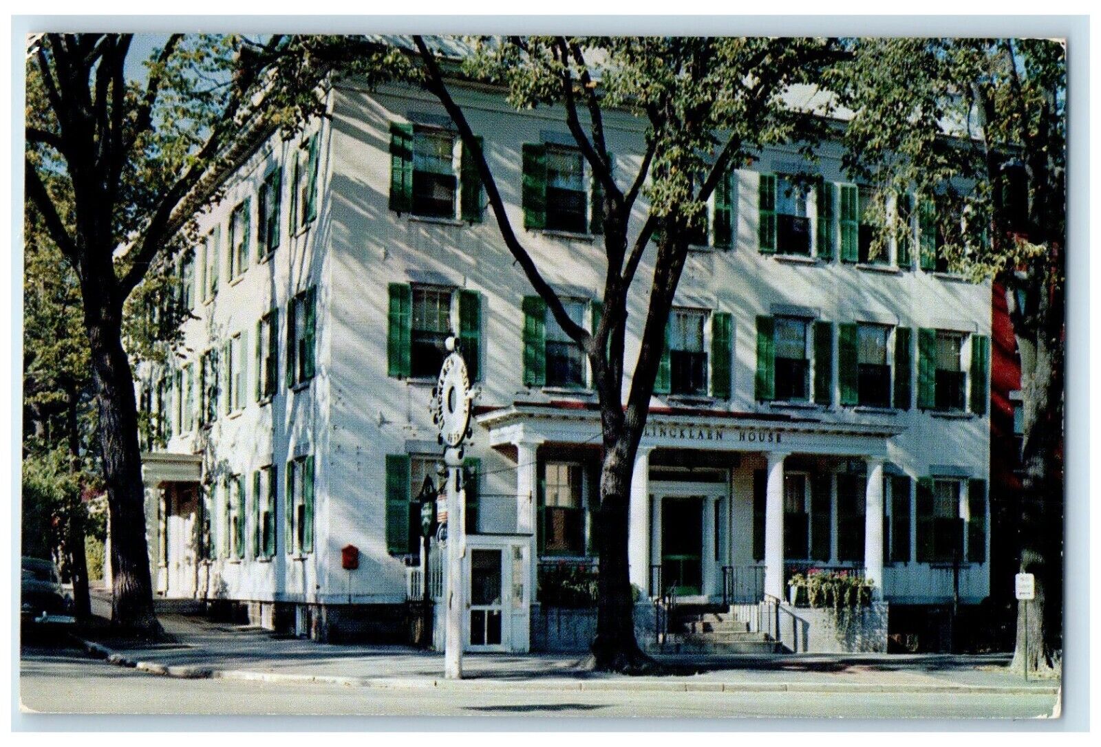 c1960 Lincklaen House Treadway Inn Exterior Building Cazenovia New York Postcard