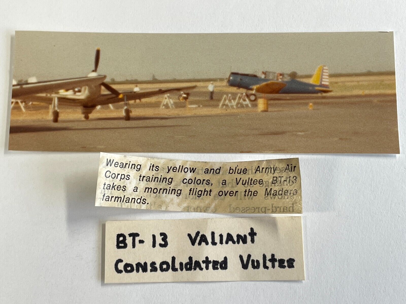 P3 1982 Photos Madera Air Show Airplane BT-13 Valiant Consolidated Vultee