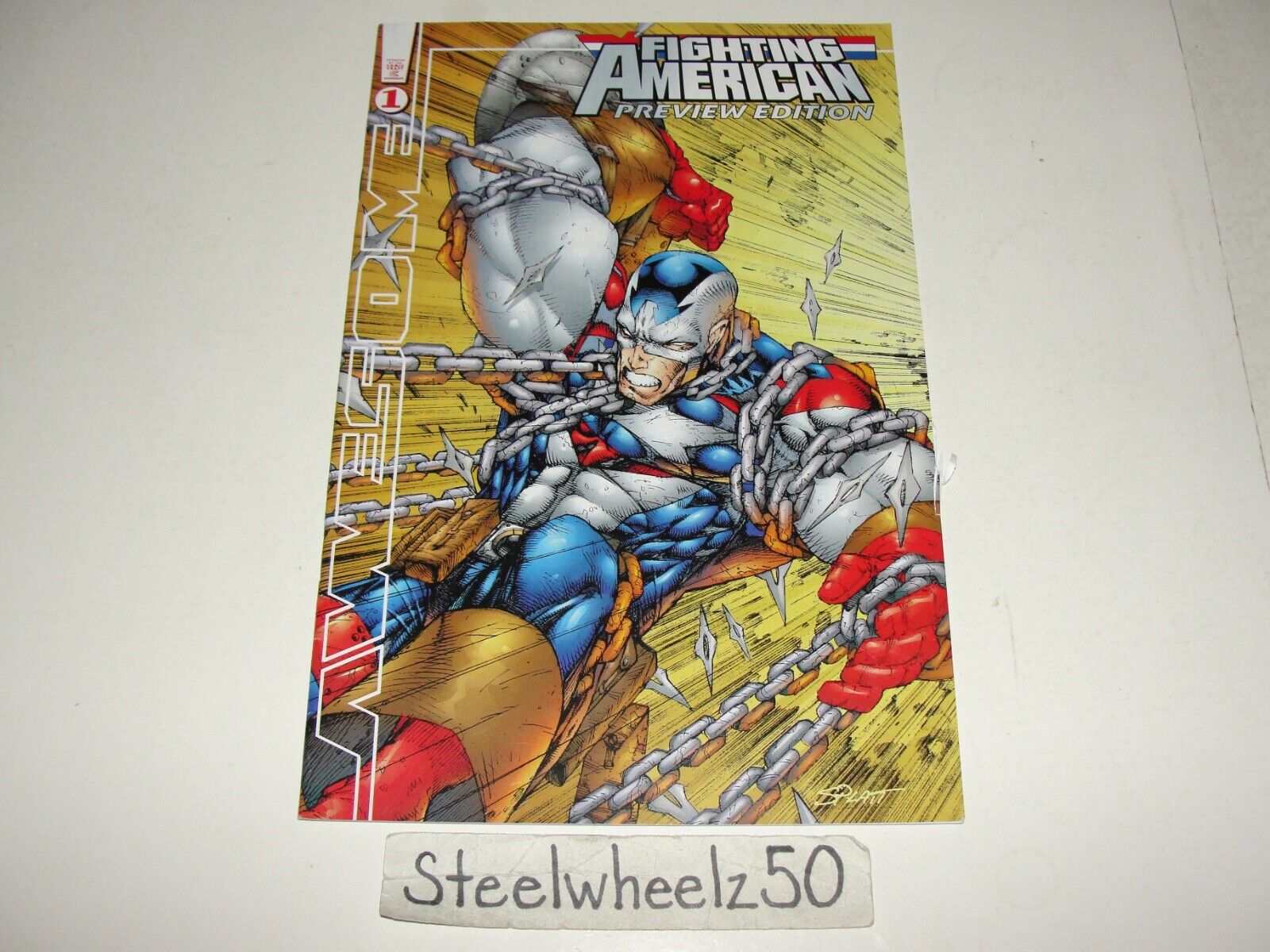 Fighting American Convention Preview Edition #1 Comic 1998 Awesome Stephen Platt