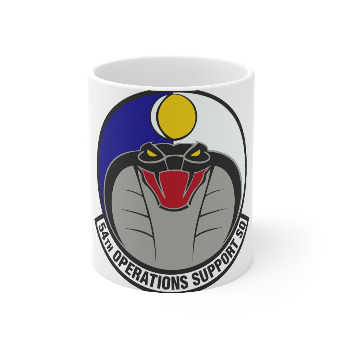 54th Operations Support Squadron (U.S. Air Force) White Coffee Cup 11oz