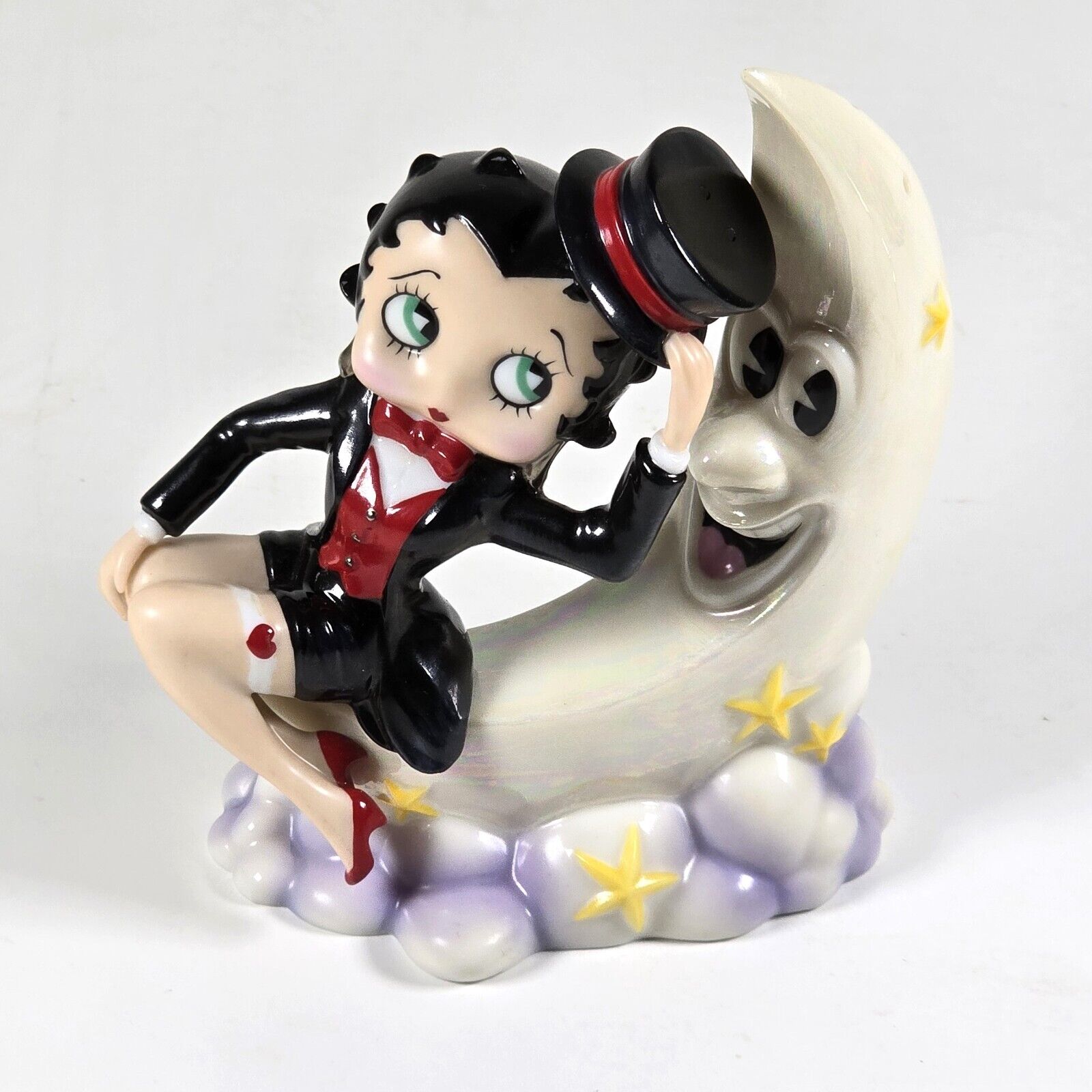 2000 Moonstruck Betty Boop Salt & Pepper Shakers Limited Edition Hand Painted