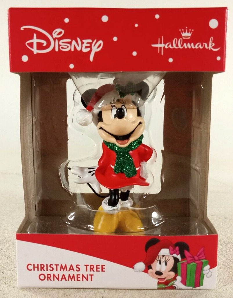 Disney Minnie Mouse Green Glitter Scarf Christmas Tree Ornament 2020 Hallmark