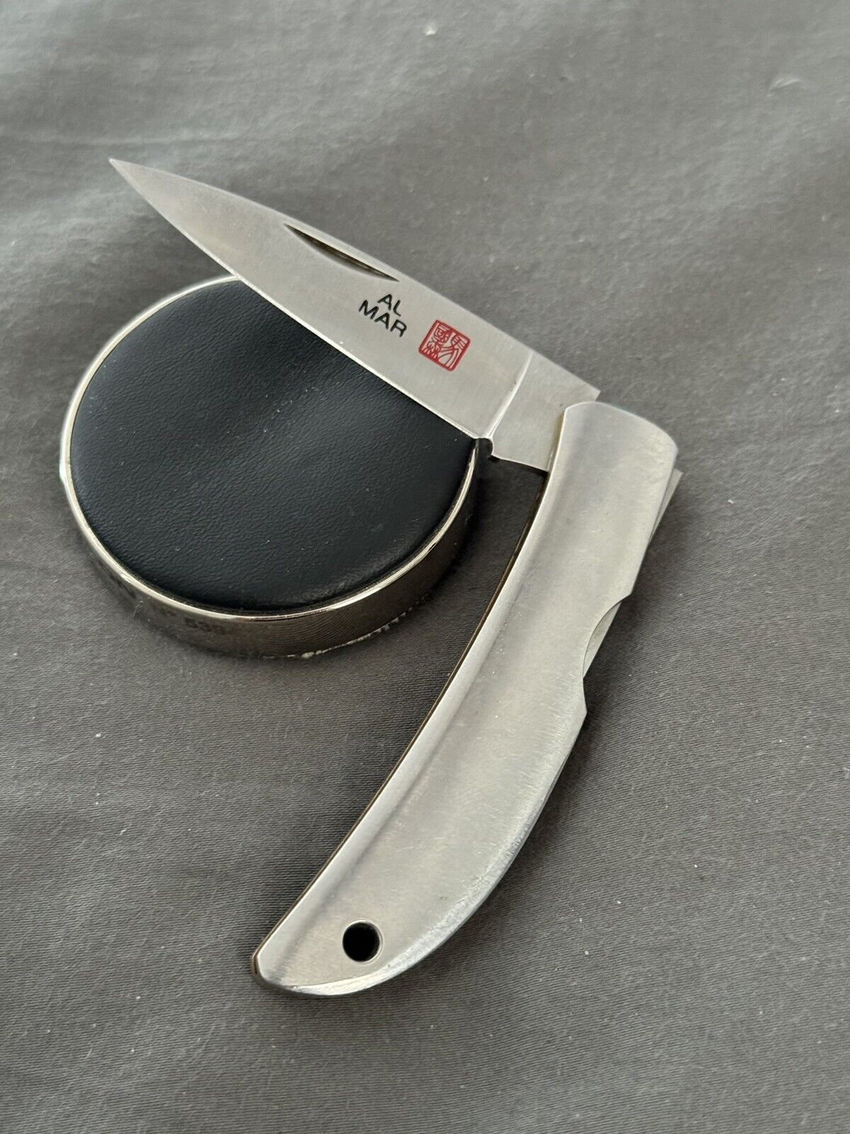 Vintage Al Mar Knife 1002 Hawk.  Rare Stainless.