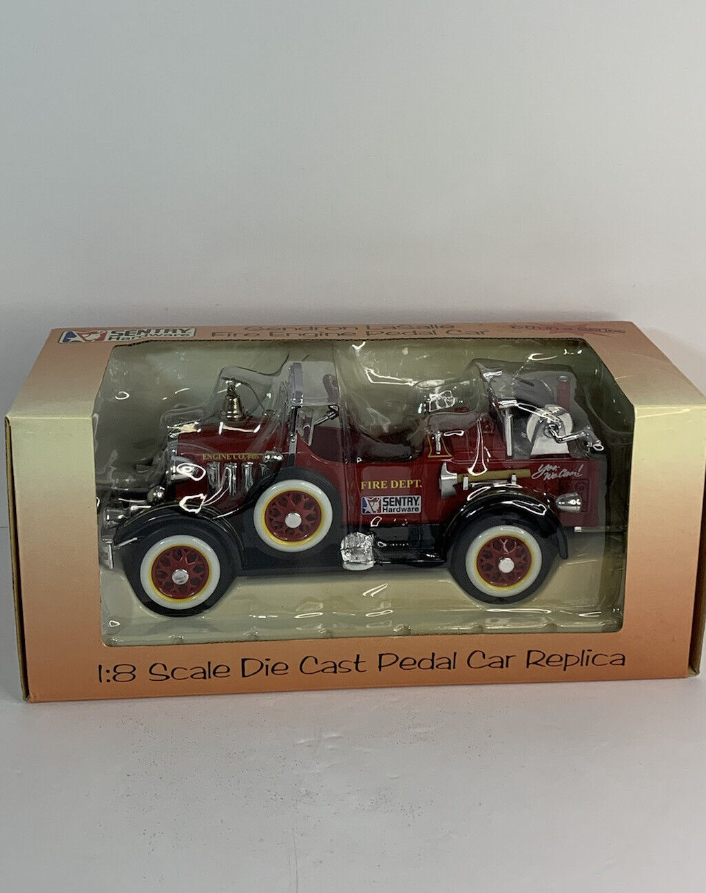New Sentry Hardware Gendron 1935 Lasalle Fire Truck Pedal Car 1:8 Scale Die Cast