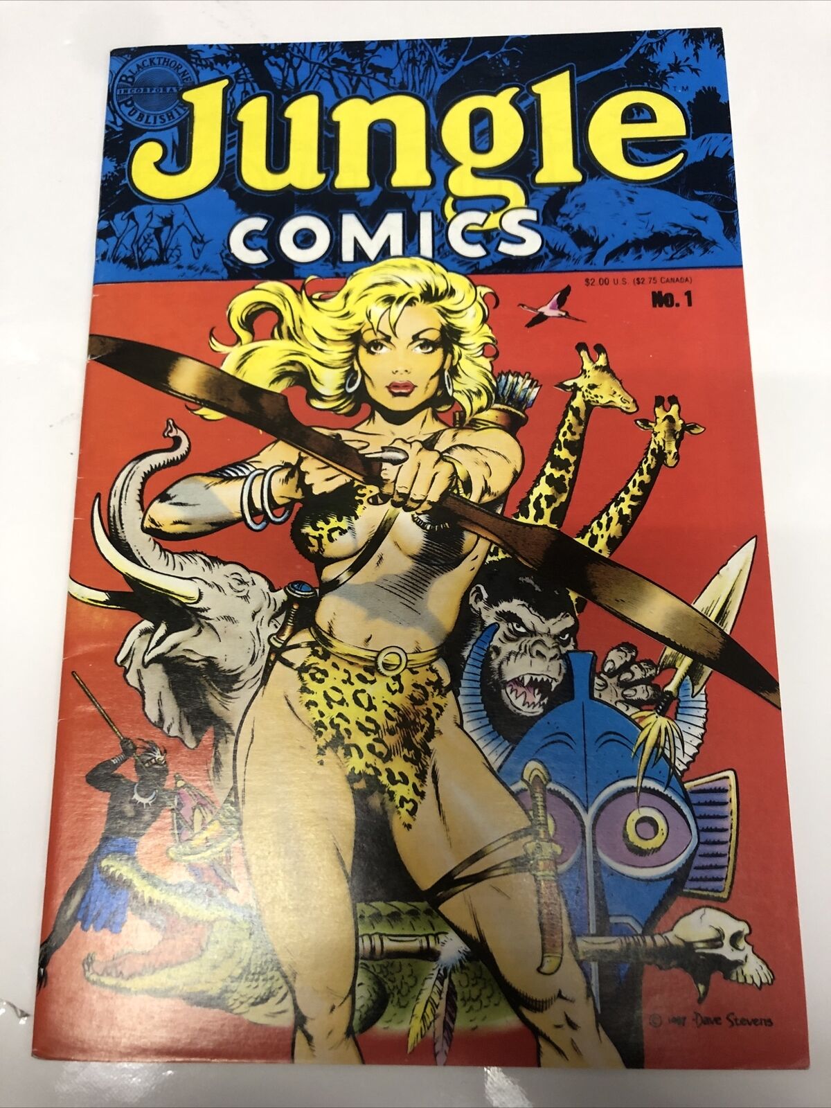 Jungle Comics (1988) # 1 (FN/VF) Variant Cover  • Dave Stevens • Bruce Jones