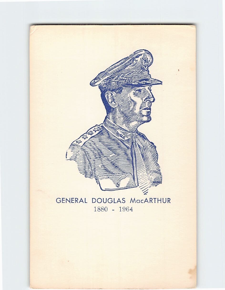 Postcard General Douglas MacArthur