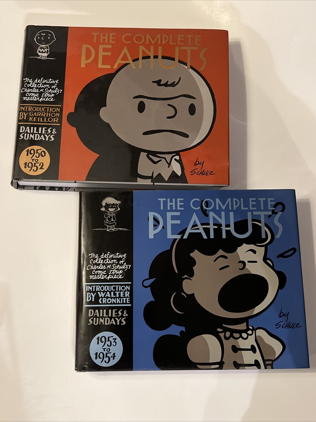The Complete Peanuts DAILIES & SUNDAYS COMICS Vol 1(‘50-‘52) Vol 2(‘53-‘54) Hard