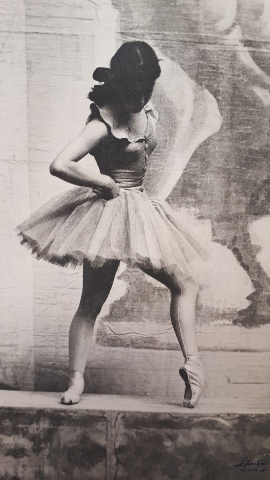 1950 Photo Ballet Paris Opera Studio Lipnitzki Ballerina Josette Keyboard