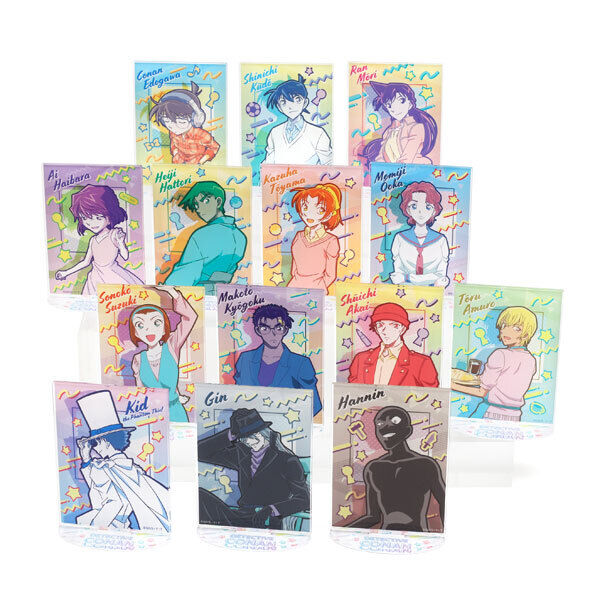 Movic Detective Conan Acrylic Stand Collection 80\'s Art 14Pack BOX