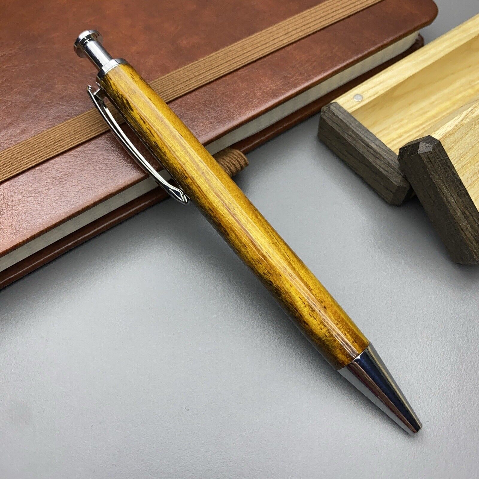 Handmade Wooden Pen + Handmade Wooden Box