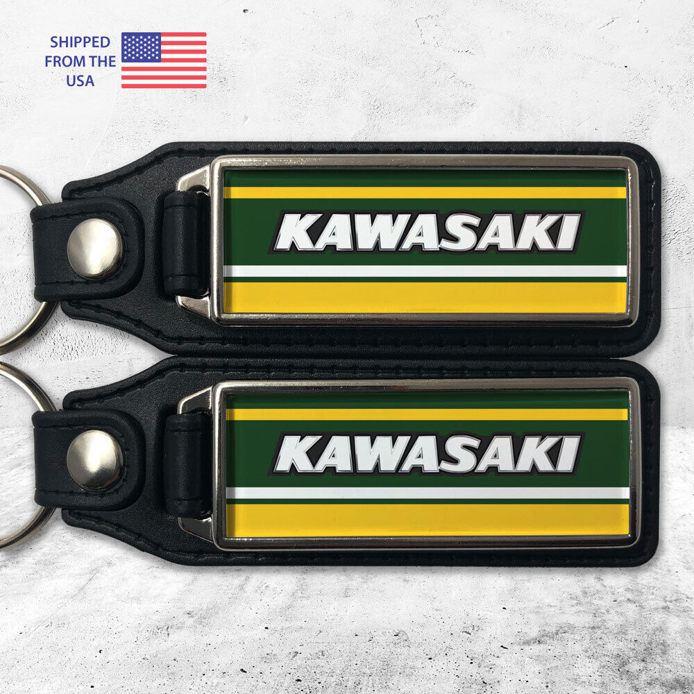 Keychains for 1970s Kawasaki H1 H2 Z900RS Fob Key Ring (2-Pack)