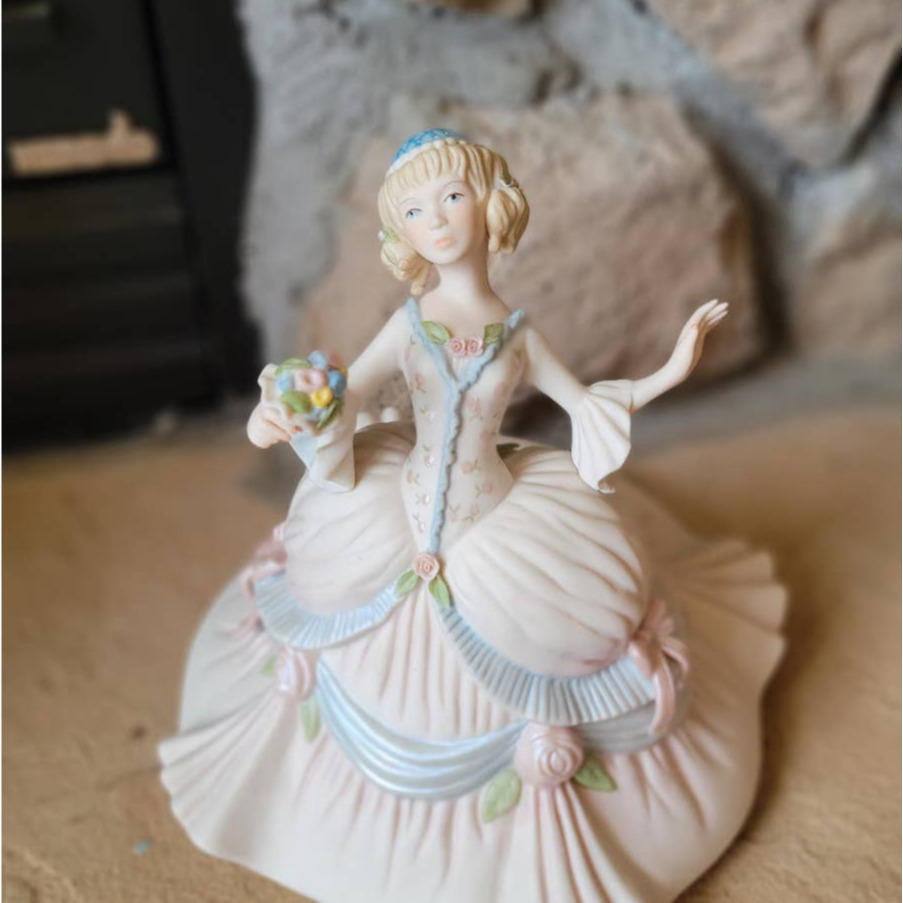 Cybis Figurine Porcelain Dancing Victorian Girl  9\