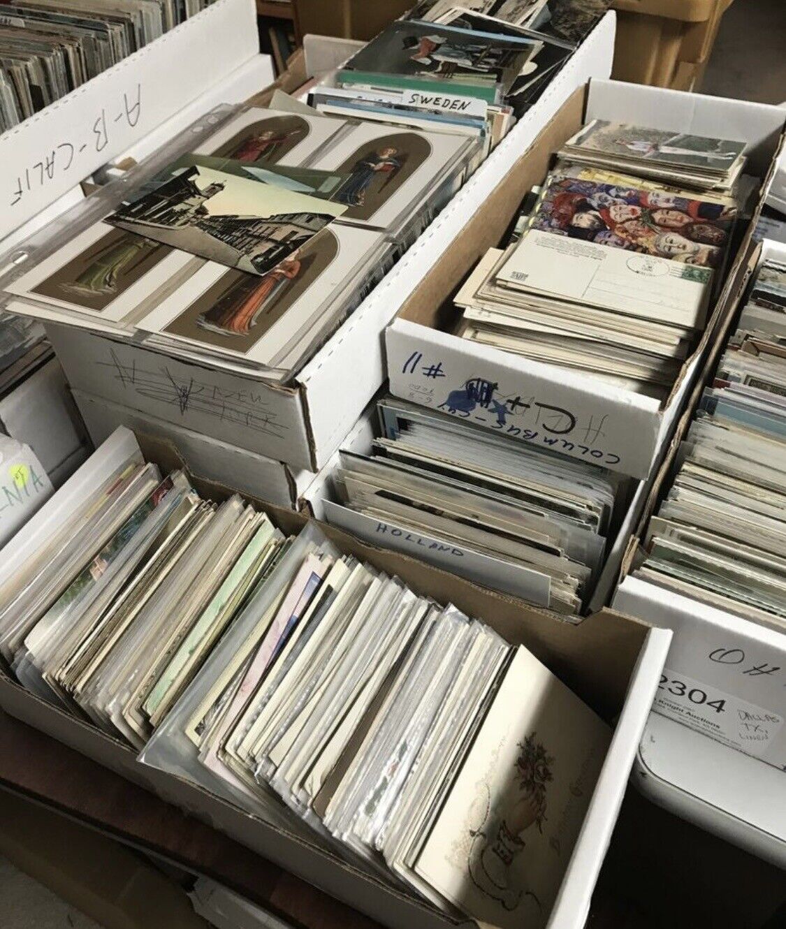 HUGE 250+ Vintage POSTCARD Lot - Early c1900's to 1970's STANDARD SIZE 3.5X5.5