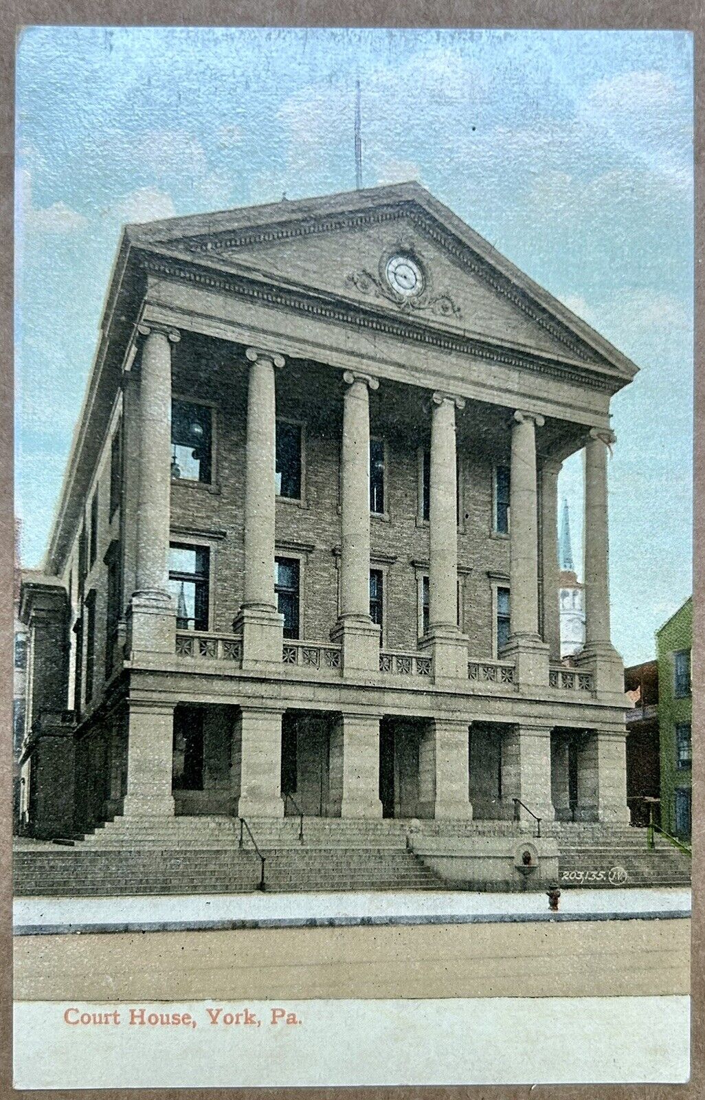 Courthouse. York Pennsylvania. PA. Vintage Postcard