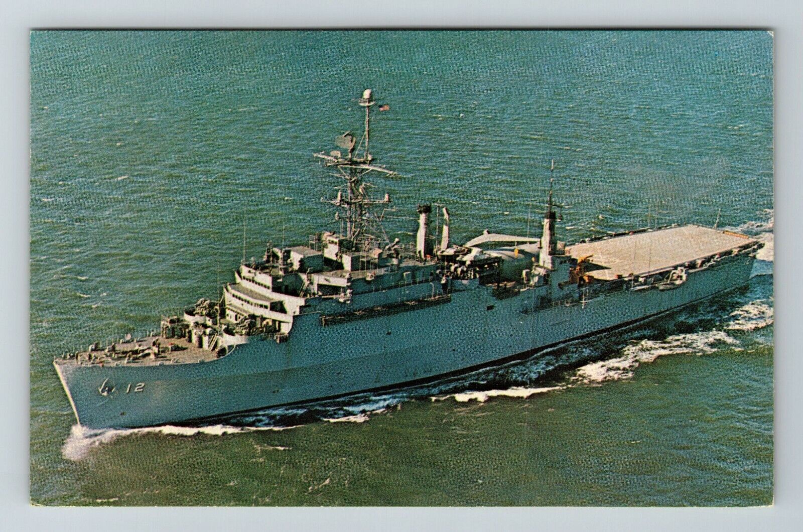 USS Shreveport LPD-12 Amphibious Transport Dock Ship  Vintage Souvenir Postcard