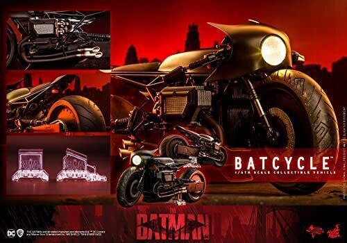 Hot Toys Movie Masterpiece The Batman Batcycle 1/6 Scale Vehicle Black fedex