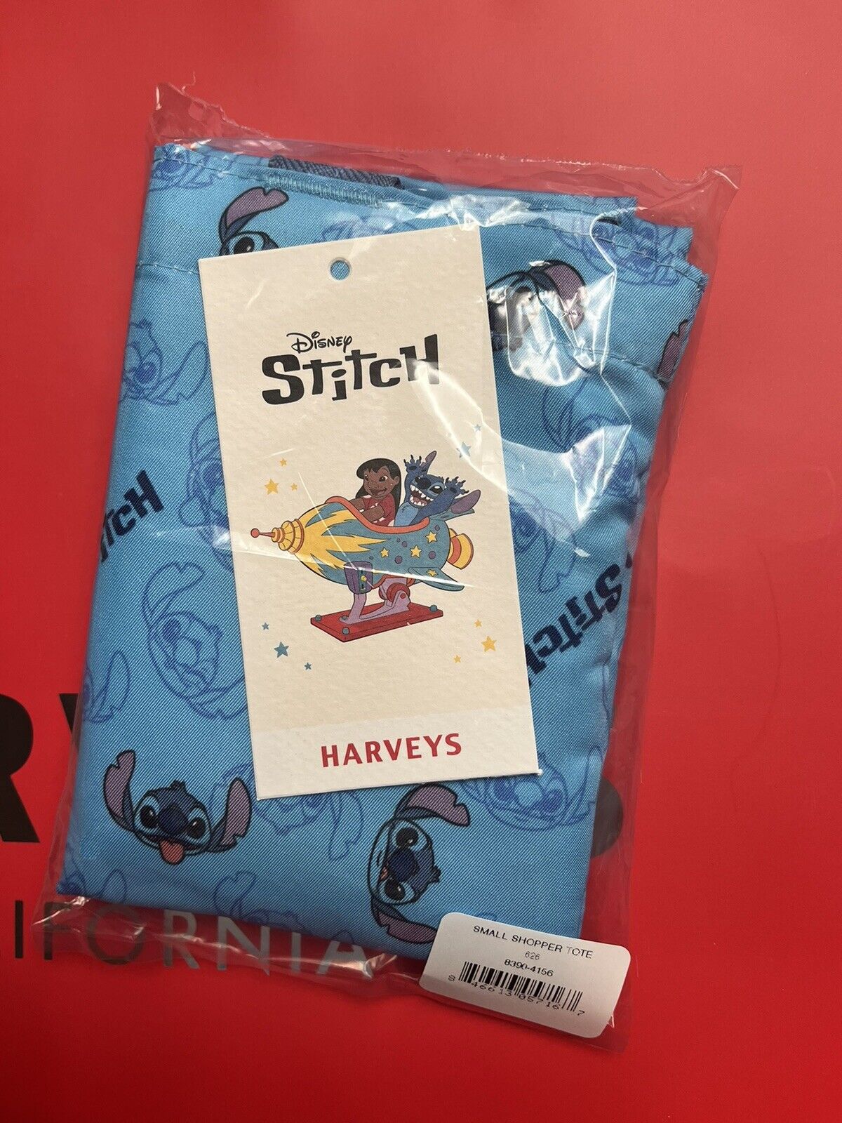 Harveys Seatbelt Disney Stitch Small Shopper Tote Bag IN HAND