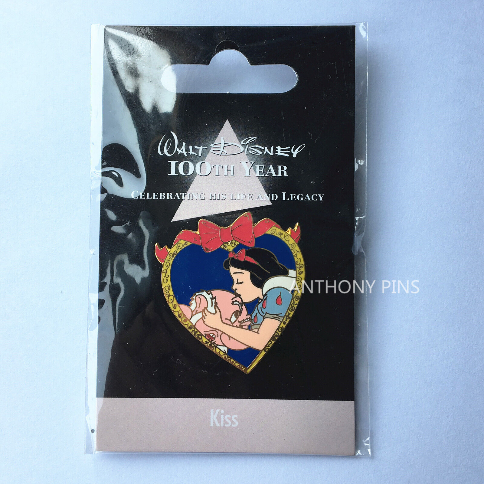 Disney Pins JDS Walt Disney 100th Year Kiss #7 Snow White & Grumpy Pin